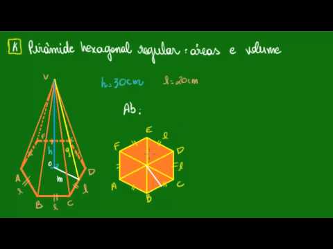 Vídeo: Como você encontra a área da base de uma pirâmide hexagonal?