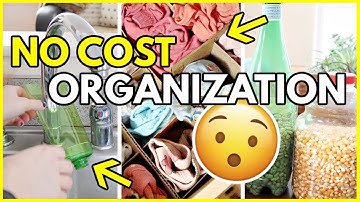 Get organized for $0 🤑🤑 25 TOTALLY FREE ORGANIZATION IDEAS