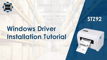 STZ92 Windows Driver Installation Tutorial