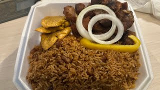 Haitian Fried Pork and Peas and Rice Mukbang