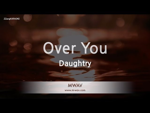 Daughtry-Over You (Karaoke Version) class=