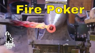 Fire poker using the pinapple twist