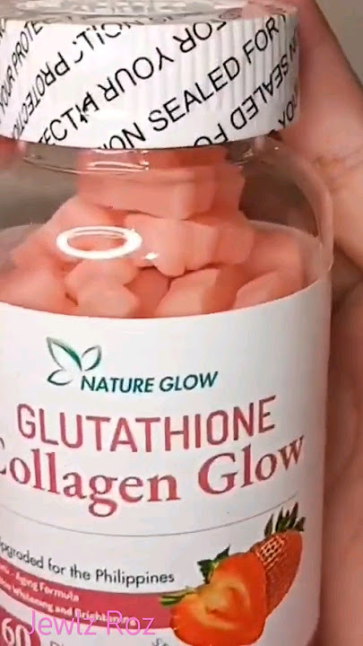 Nature Glow Glutathione Collagen Glow Organic Gummies untuk Kulit yang Tampak Lebih Muda, Lebih Putih, dan Lebih Cerah