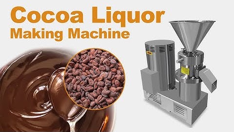 Cocoa Liquor Making Machine|Cocoa Mass Making Machine|Cocoa Liquor Grinding Machine|Cacao Grinder