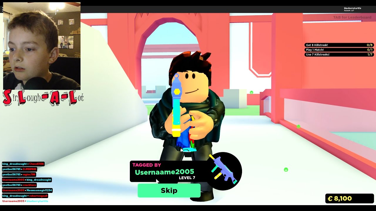 1,000 paintball deaths in Roblox YouTube