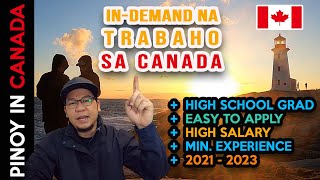 IN-DEMAND na TRABAHO sa CANADA for HIGH SCHOOL Graduates | Pinoy in Canada | Buhay sa Canada