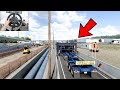 Oversized load through road works in [Oklahoma DLC] - American Truck Simulator