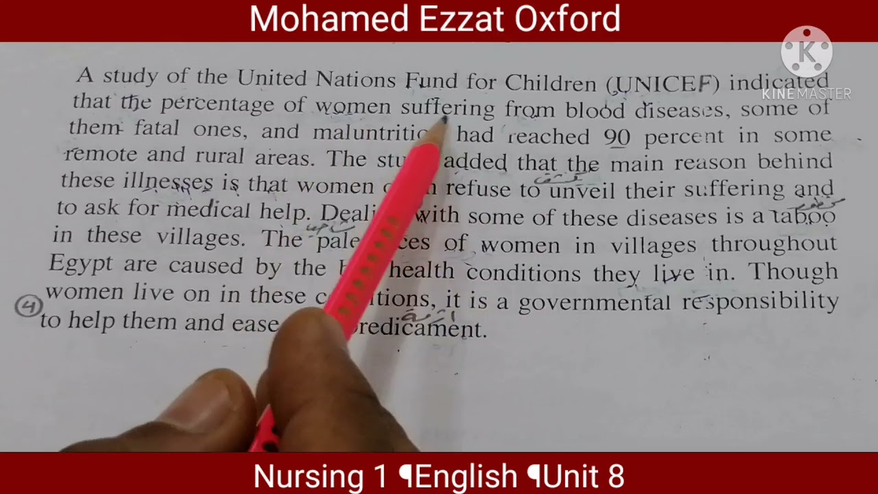 الأول تمريض¶لغة إنجليزية¶إنجليزي ثقافي ¶الوحدة 8¶     Selected Readings ¶Unit 8¶   A Women's Right.