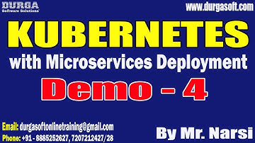 KUBERNETES with Microservices Deployment tutorials || Demo - 4 || by Narsi On 18-02-2023 @7:15AM IST