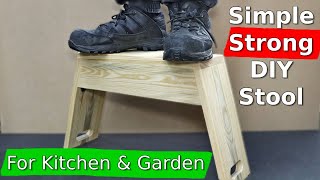 DIY Step Stool | Garden Stool - Simple Woodworking Project