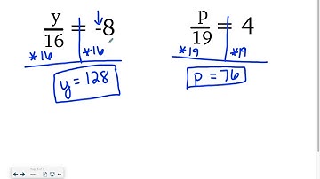 Pre-Algebra 4-4: Solving Equations by Multiplying or Dividing