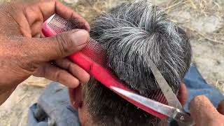 100 Year Old ASMR Fast Haircutting With Barber Old!![ASMR]