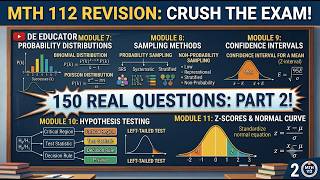 MTH112 Exam Revision | Part 2 | Probability, Correlation & Regression