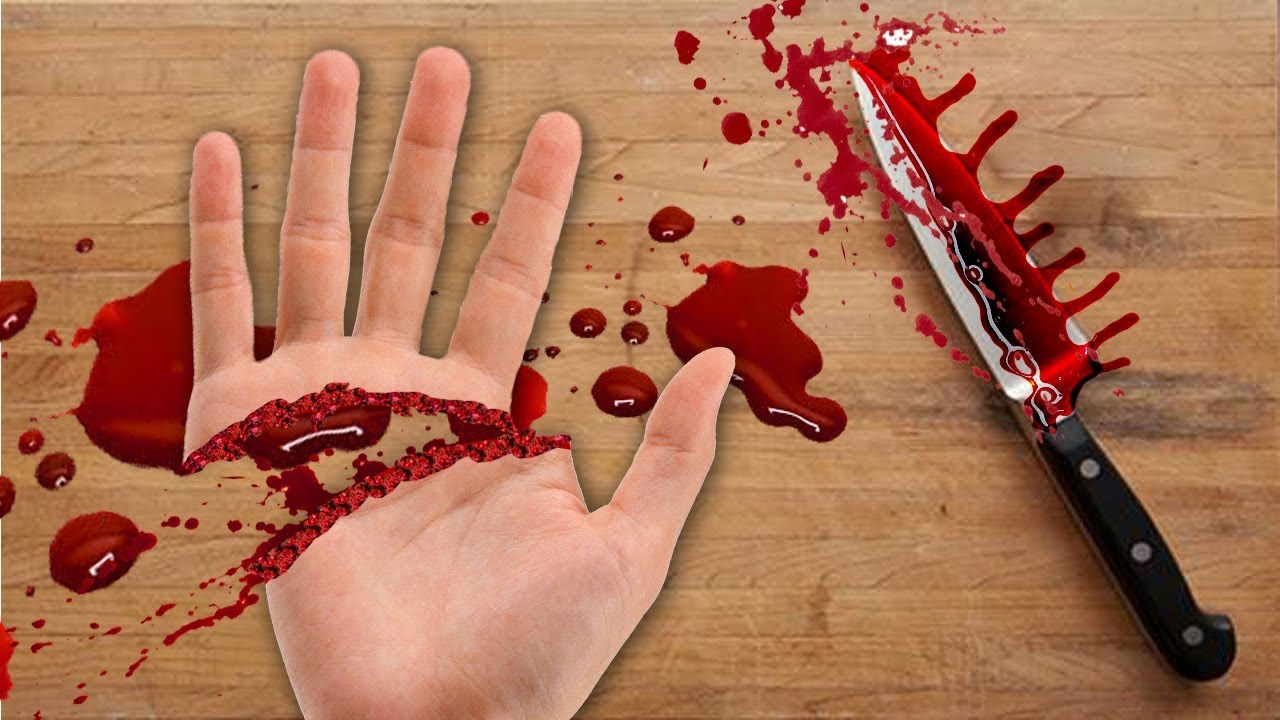 Photo Manipulation Hand Cut And Blood Effect Photoshop Tutorial Youtube
