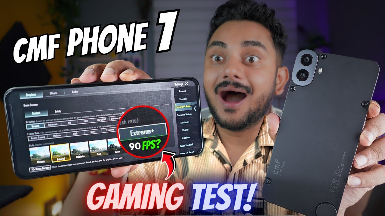 CMF Phone 1 BGMI 90 FPS Test | Heating, Gaming & Battery Review! | Best ...