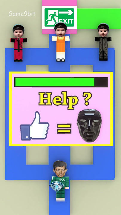 Maze Challenge | Help player 456 escape from 3 dolls!