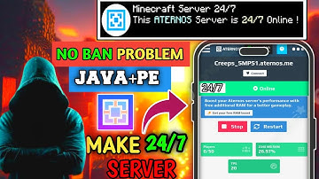 How To Make 24/7 Aternos Server | How To Make 24/7 Minecraft Server Without AFK