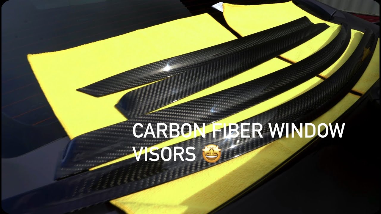 Carbon fiber Window Visors for 10thgen civic si sedan fc1 YouTube