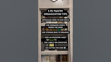 5 RV Pantry Organization Tips