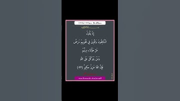 سورة الانفال - سورة 08 - اية (49)