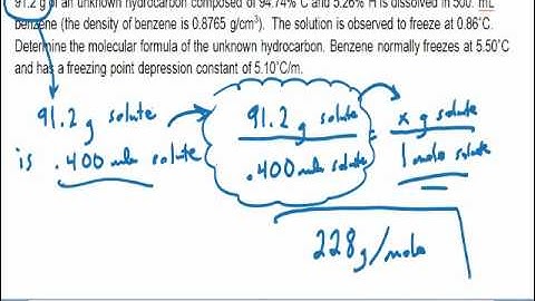 7V page 7 colligative properties freezing point empirical formula molecular formula video clip