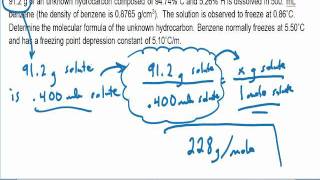 7V page 7 colligative properties freezing point empirical formula molecular formula video clip