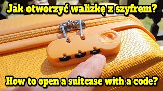 Jak otworzyć zamek szyfrowy w walizce torbie, gdy zapomnimy kod PIN? TUTORIAL PORADNIK | Zrób to Sam