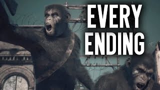 Planet of the Apes Last Frontier EVERY ENDING - Apes Wins, Human Wins, Best & Worst Ending