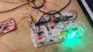 256 Byte RAM Module(Only 4 bits for prototype), Clock CIrcuit, Program Counter built