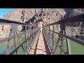 Black bridge over colorado river grand canyon