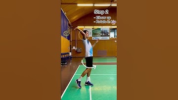 Best Smash tutorial! Learn how to smash in badminton in just 15 seconds #shorts #badminton #viral