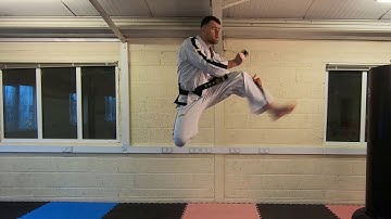 Jump Front Snap Kick - Taekwon-Do Kicks