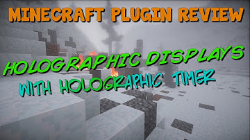 MINECRAFT PLUGIN REVIEW | HOLOGRAPHIC DISPLAYS | WITH TIMER