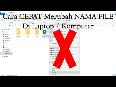 Video: Cara Menukar Nama Fail Dengan Cepat