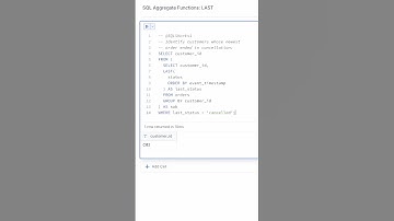 SQL Aggregate Functions: LAST