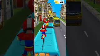 Subway Run 2 super hero game gameplay video #short screenshot 4