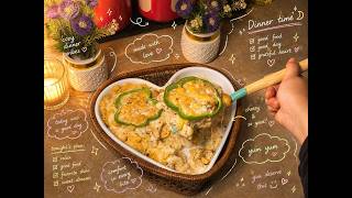 Cheesy Baked Chicken Pasta | Easy Dinner Recipe@GalacticRecipes-619 