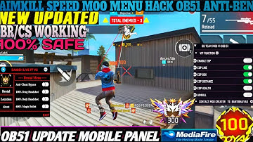 OB51 HACK ✅ Free Fire Headshot Hack 👽 Free fire Mod Menu Apk Autokill + fly Hack FF Panel Hack ✅❤️💯