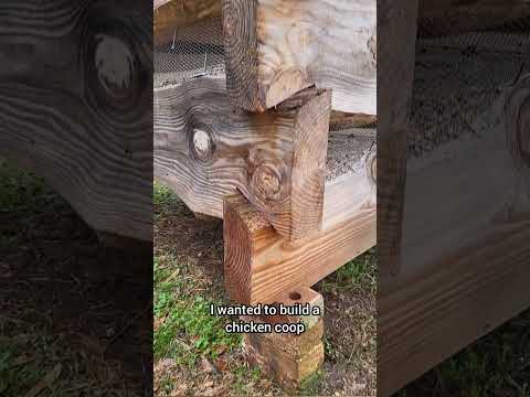 Chicken Coop #chickencoop #chickens #diy #logcabin