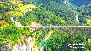 Djurdjevic Bridge Across Tara Blue River, Montenegro