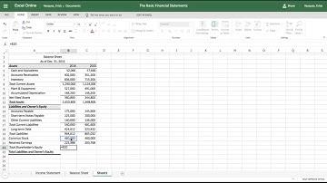 Excel Tutorial: How to Make a Balance Sheet