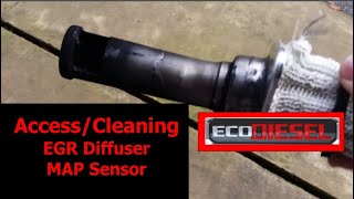 ram 1500 ecodiesel egr diffuser/map sensor cleaning & location