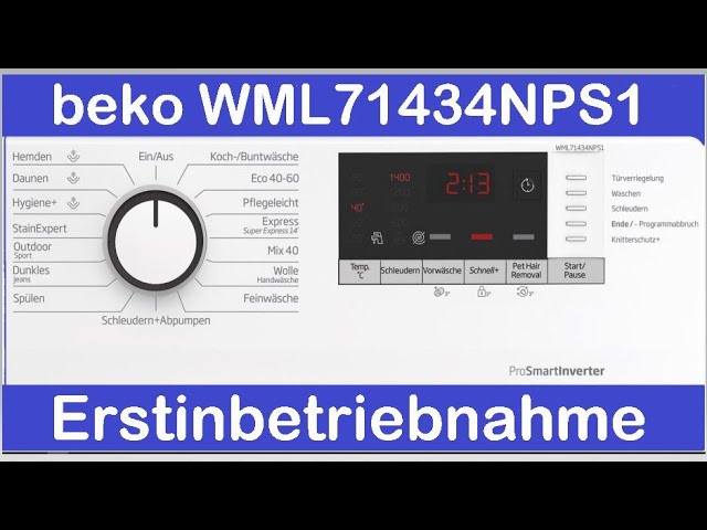 Deutsch - WML81434EDR1 | Beko Waschmaschine YouTube | TEST