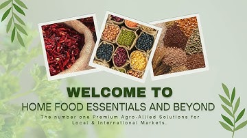 HOME FOOD ESSENTIALS INTRO VIDEO