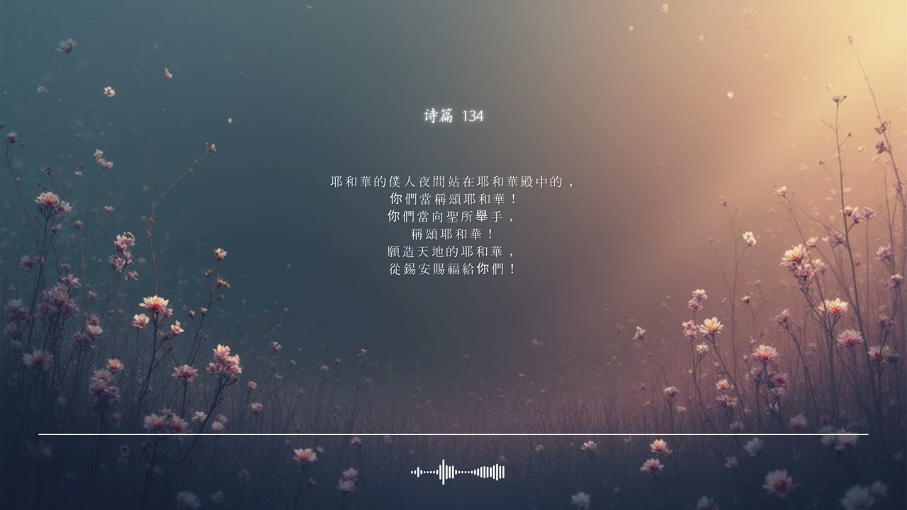 🌿 诗篇 134篇 | 愿耶和华从锡安赐福给你 | 圣经颂歌 CCM · Shuli Bible