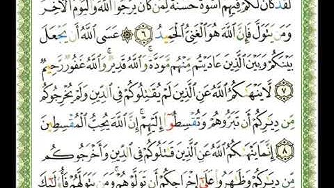 سورة الممتحنة 60 - 114 ناصر القطامي - قراءة مرتلة