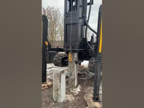 Забивання паль під будинок у Києві та області - YouTube