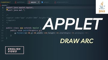 DRAW ARC IN APPLET VSCODE| JAVA APPLET PART 5 | VUZZARE