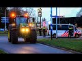 Boerenprotest in konvooi door Hilversum 🚜🚜🚜💪