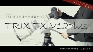 FSB10互換ビデオ雲台「TRIX V12plus」｜EF400mf2.8｜1DX｜EOS R